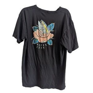 Salty Crew Mens XL Black Short Sleeve T Shirt‎ Chasing Tail Fishing PFG